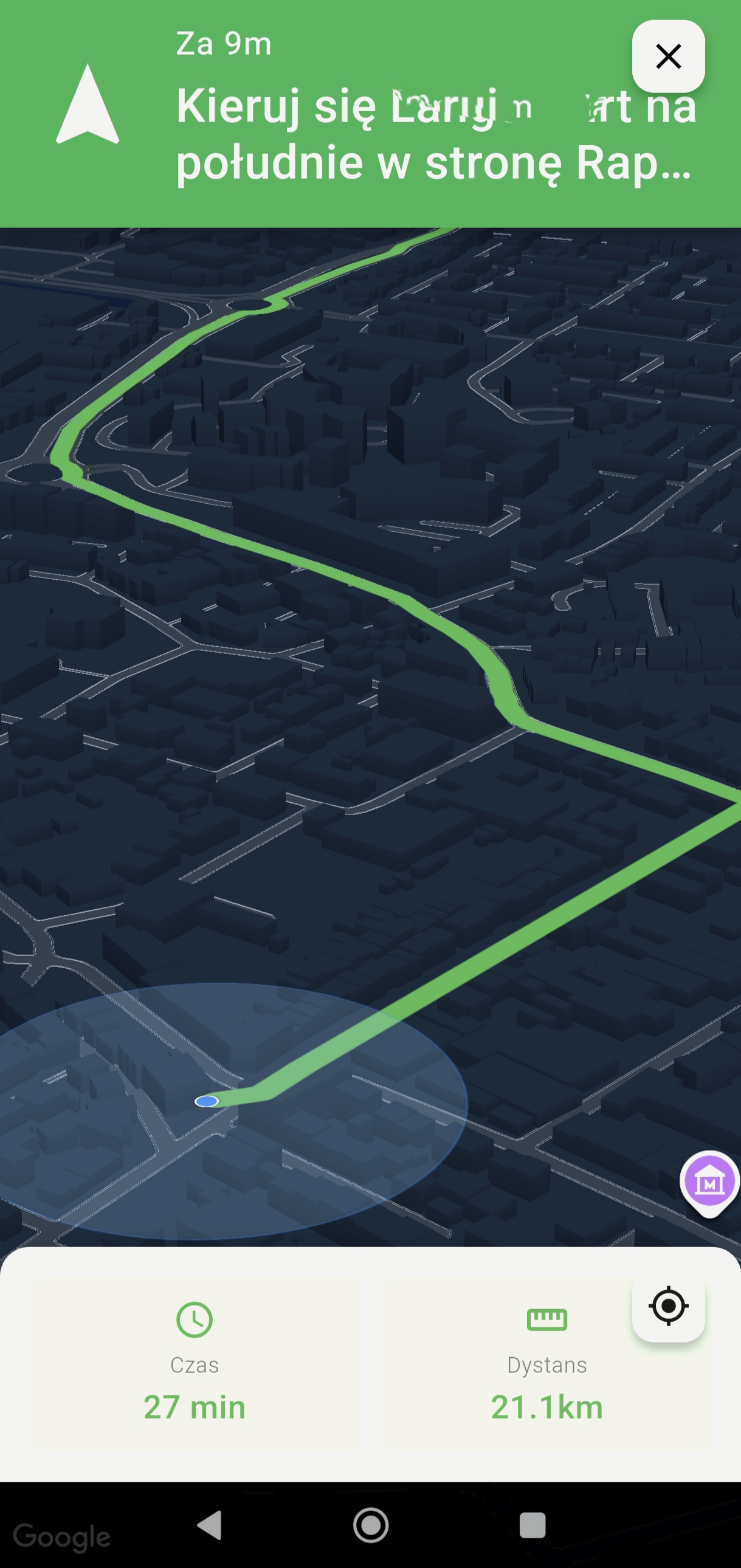 Nawigacja - średni widok